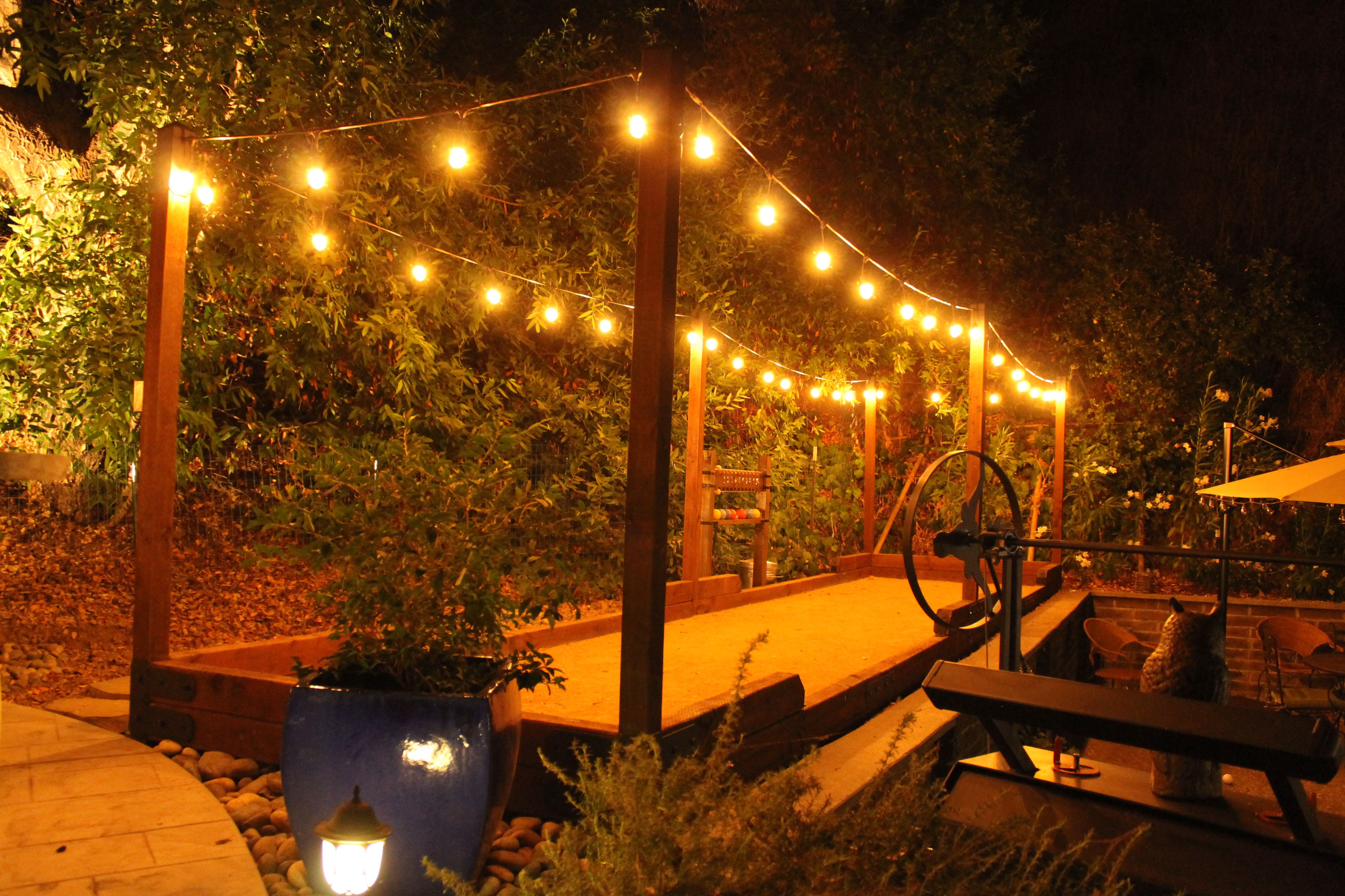 Bocce Court Lighting Installation services by Bocce Ball Court Builders of Houston in Houston, TX